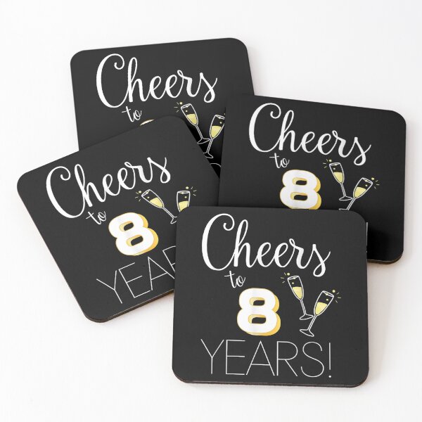 Item preview, Cheers To 8 Years Married Couples Champagne Anniversary 2022  designed and sold by vergielx.