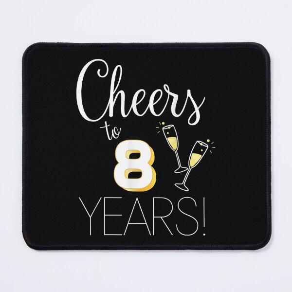 Item preview, Cheers To 8 Years Married Couples Champagne Anniversary 2022  designed and sold by vergielx.
