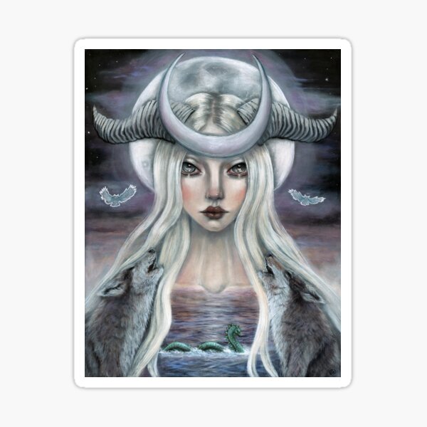 The Moon Tarot Card Sticker