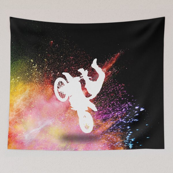 Item preview, Motocross colorful explosion designed and sold by MatildaWatson.