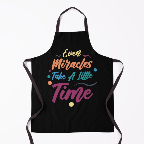 Item preview, Even Miracles Take A Little Time | Quotes | Yellow Orange Blue Teal Purple | Black designed and sold by Wintre2.