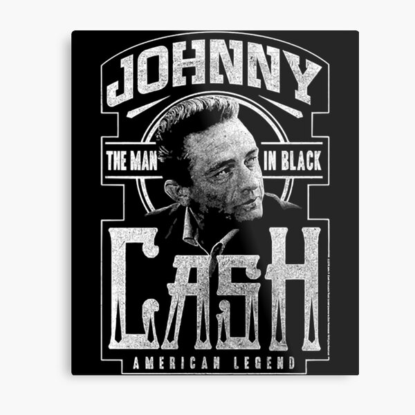 Outlaw Country Metal Sign Metal Art The Man in Black Johnny Cash