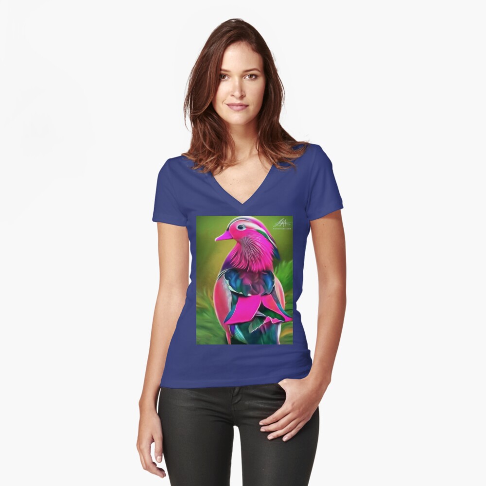 Item preview, Fitted V-Neck T-Shirt designed and sold by wayneflint.