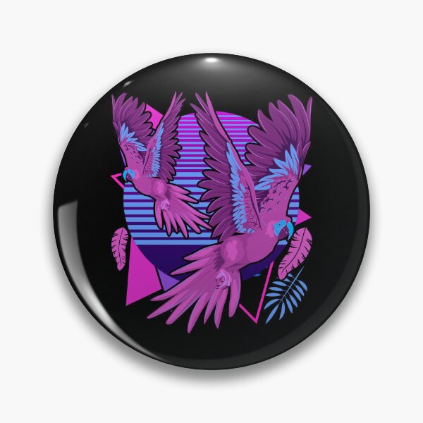 Item preview, Bird Watcher Macaw Bird Vaporwave Parrot designed and sold by bestshirtdesign.