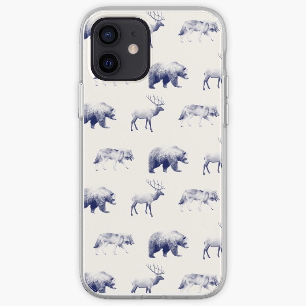 Wild Pattern // Blue iPhone Case & Cover