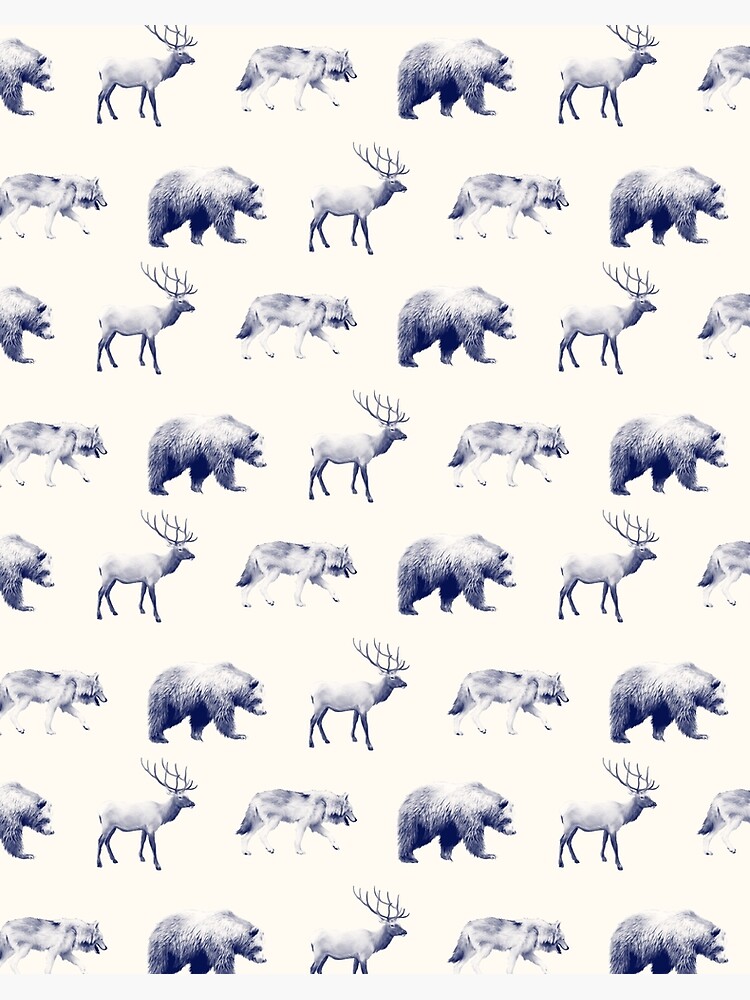 Wild Pattern // Blue by AmyHamilton