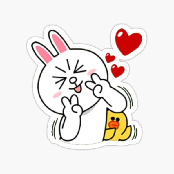 Line Friends Cony Sticker Pegatina