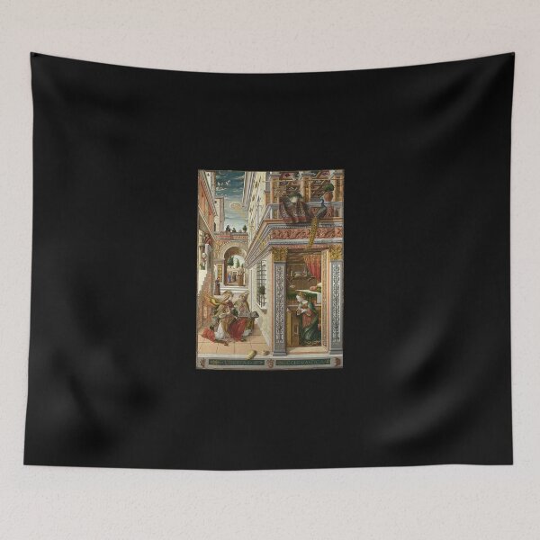 Item preview, Ufos In Ancient Art. The Annunciation With Saint Emidus. 1486. Classic T-Shirt designed and sold by ricedali41.