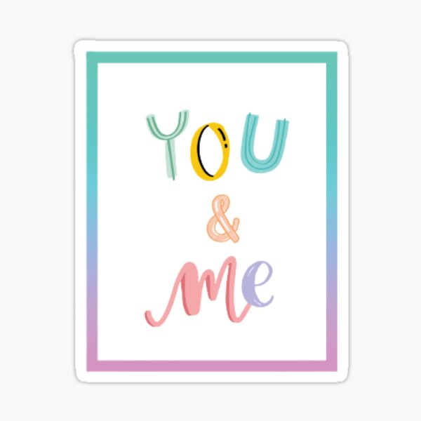 3d You And Me Stickers, Ss1518