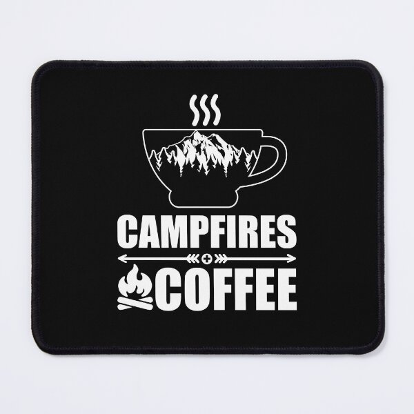 Item preview, Campfires And Coffee | Caffeine Addict designed and sold by GravitiTees.