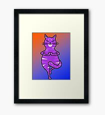 Yoga Cat Framed Print