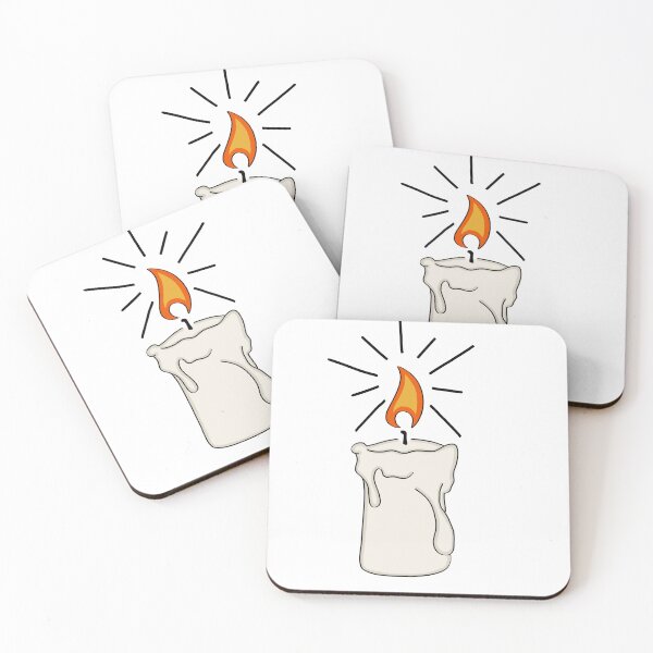 Item preview, white plain candle witchy crystal magic sticker designed and sold by ellmoswrld.