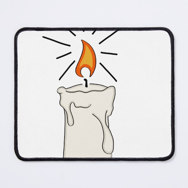 Item preview, white plain candle witchy crystal magic sticker designed and sold by ellmoswrld.
