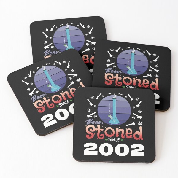 Item preview, Been stoned since 2002 (Purple retro vintage sunset with bong) designed and sold by YomeHayin.