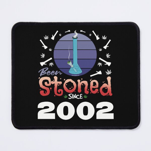 Item preview, Been stoned since 2002 (Purple retro vintage sunset with bong) designed and sold by YomeHayin.