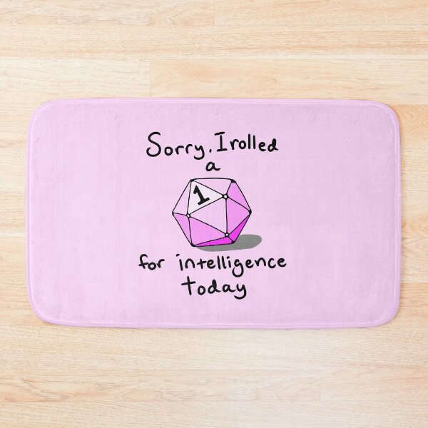 Item preview, Nat 1 for Intelligence (Pink) designed and sold by Jets-Emporium.