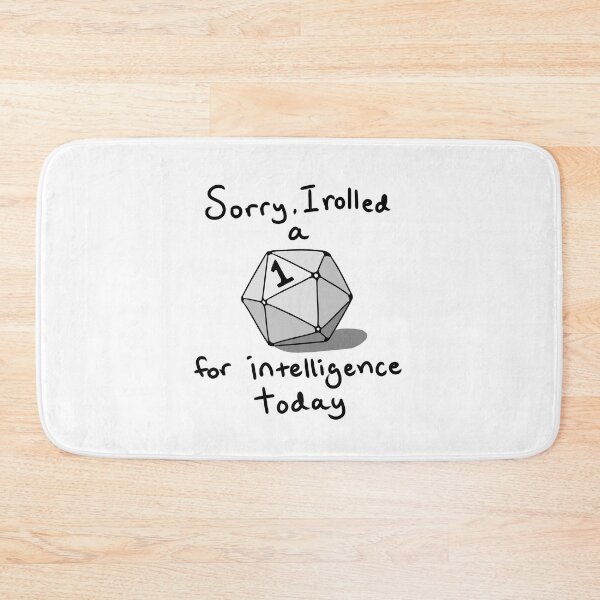 Item preview, Nat 1 for Intelligence (Grey) designed and sold by Jets-Emporium.