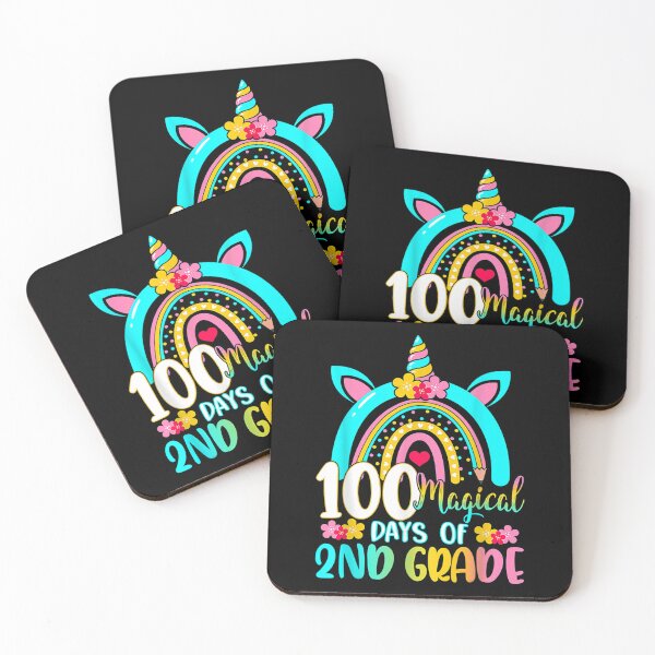 Item preview, 100 Magical Days Of Learning 2nd Grade Unicorn Rainbow  designed and sold by vergielx.