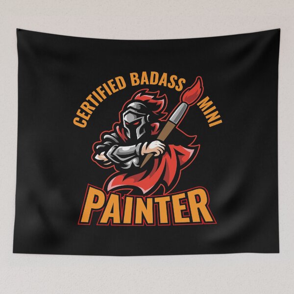 Item preview, Badass Mini Painter Miniatures Paint designed and sold by MooonTees.