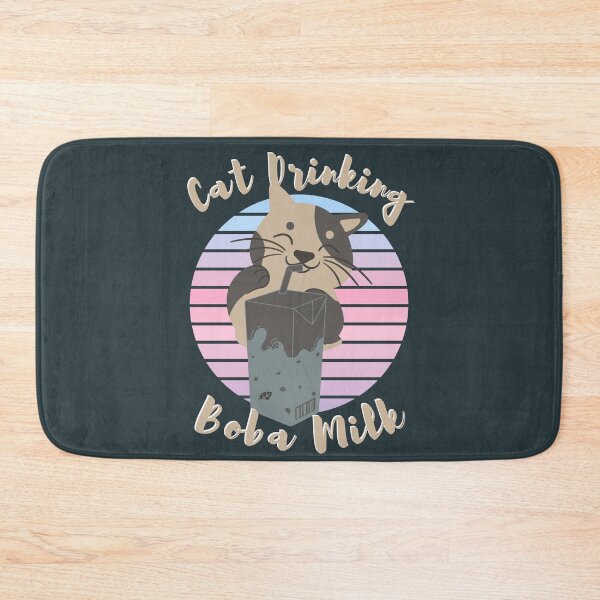 Item preview, Cat Drinking Boba Milk - Cat Drinking - Cat Lovers designed and sold by designerpriti.
