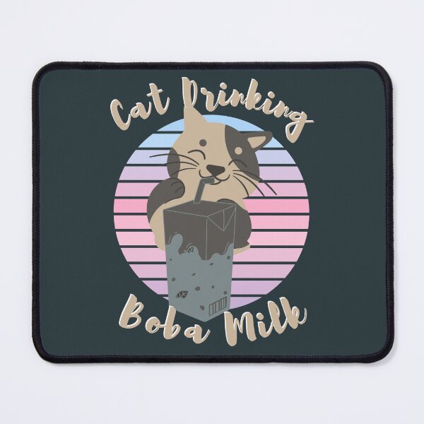 Item preview, Cat Drinking Boba Milk - Cat Drinking - Cat Lovers designed and sold by designerpriti.