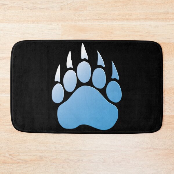 Item preview, Blue Bear Paw 3D Effect and Color Gradient designed and sold by geraldineMS.
