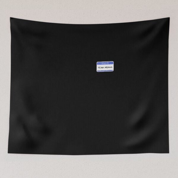 Item preview, Blue Glitter Hello I'm Team Ariana Name Tag With Black Background Classic T-Shirt designed and sold by callujohn7.