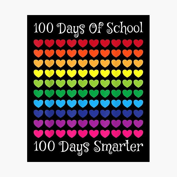 Item preview, 100 Days Of School 100 Days Smarter Heart Love Boy Girl  designed and sold by vergielx.