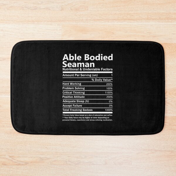 Item preview, Able Bodied Seaman  T Shirt - Nutritional Daily Factors Job Gift Item Tee designed and sold by gabridunc4.