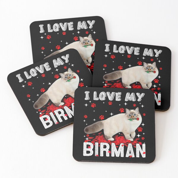 Item preview, Funny I Love My Birman Valentine Cat Lover  designed and sold by vergielx.