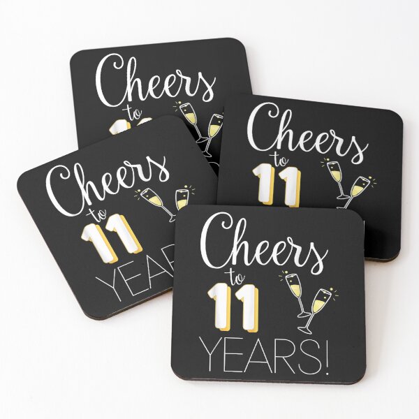 Item preview, Cheers To 11 Years Married Couple Champagne Anniversary 2022  designed and sold by vergielx.