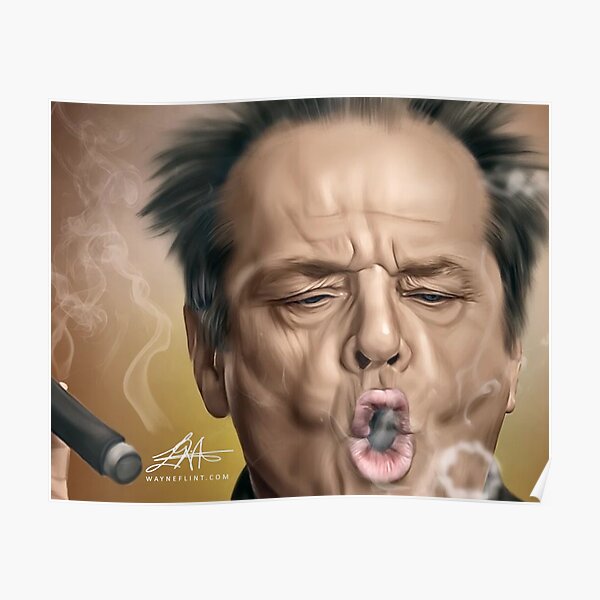 Jack Nicholson Digital Oil Painting  Poster