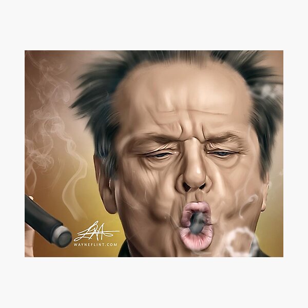 Jack Nicholson Digital Oil Painting Photographic Print