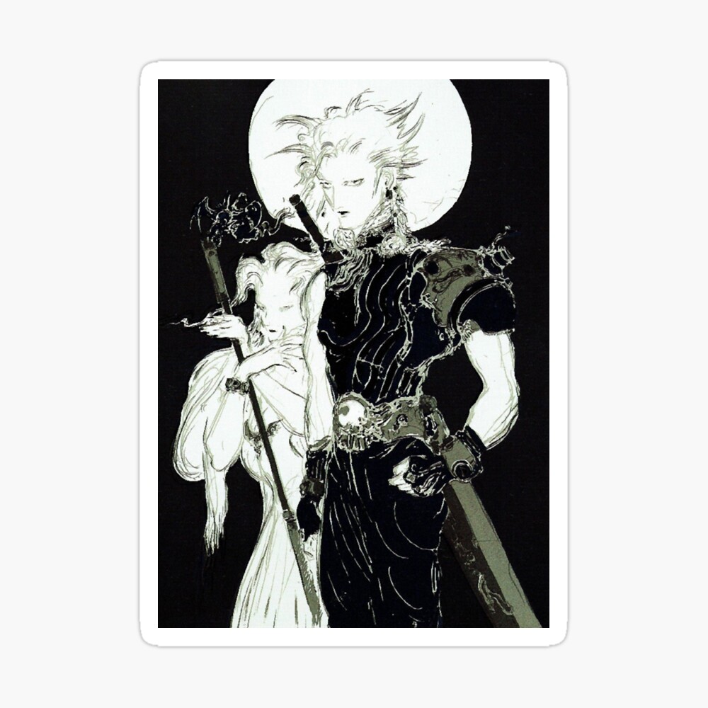 Limited FFVII Art Scarf Yoshitaka Amano