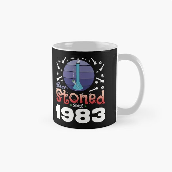 Item preview, Been stoned since 1983 (Purple retro vintage sunset with bong) designed and sold by YomeHayin.