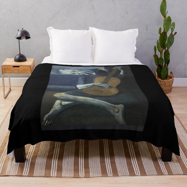 Item preview, The Old Guitarist By Pablo Picásso Poster Gift - The Old Guitarist Art Wall Decor designed and sold by PaulaSpringArt.