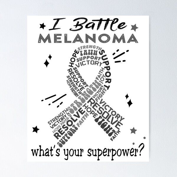 Item preview, Melanoma Warrior, I Battle Melanoma What's Your Superpower? designed and sold by Greggwillard.