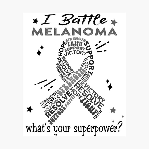 Item preview, Melanoma Warrior, I Battle Melanoma What's Your Superpower? designed and sold by Greggwillard.