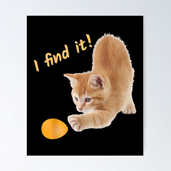 Item preview, Easter Cat Kids I Find Egg  designed and sold by vergielx.