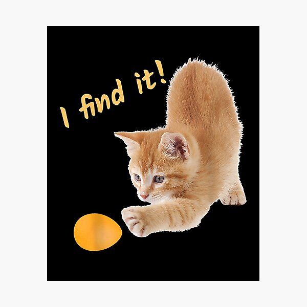 Item preview, Easter Cat Kids I Find Egg  designed and sold by vergielx.