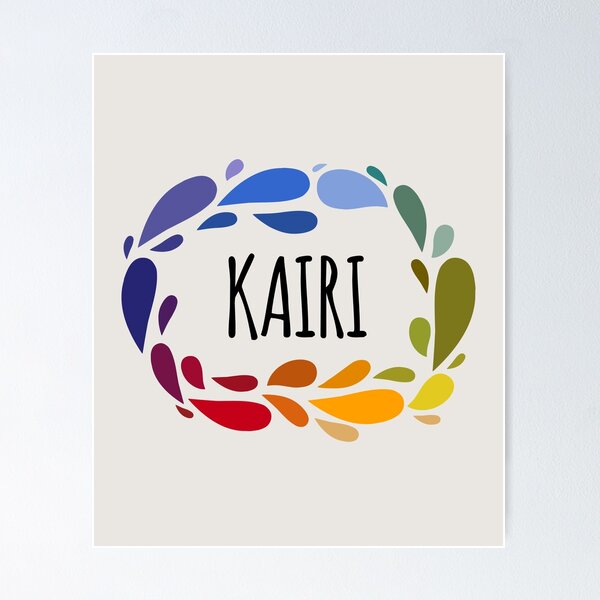 Vista previa del artículo con la obra «Kairi Nombre Lindo regalo colorido llamado Kairi», diseñado y vendido por kindxinn.