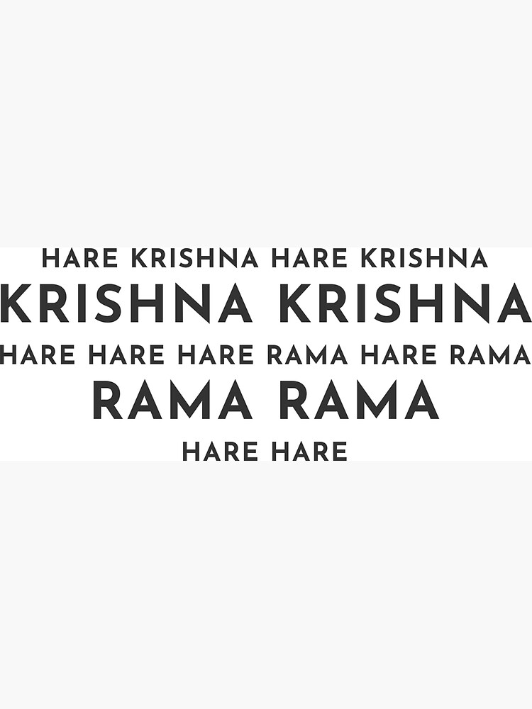 The Hare Krishna Maha Mantra