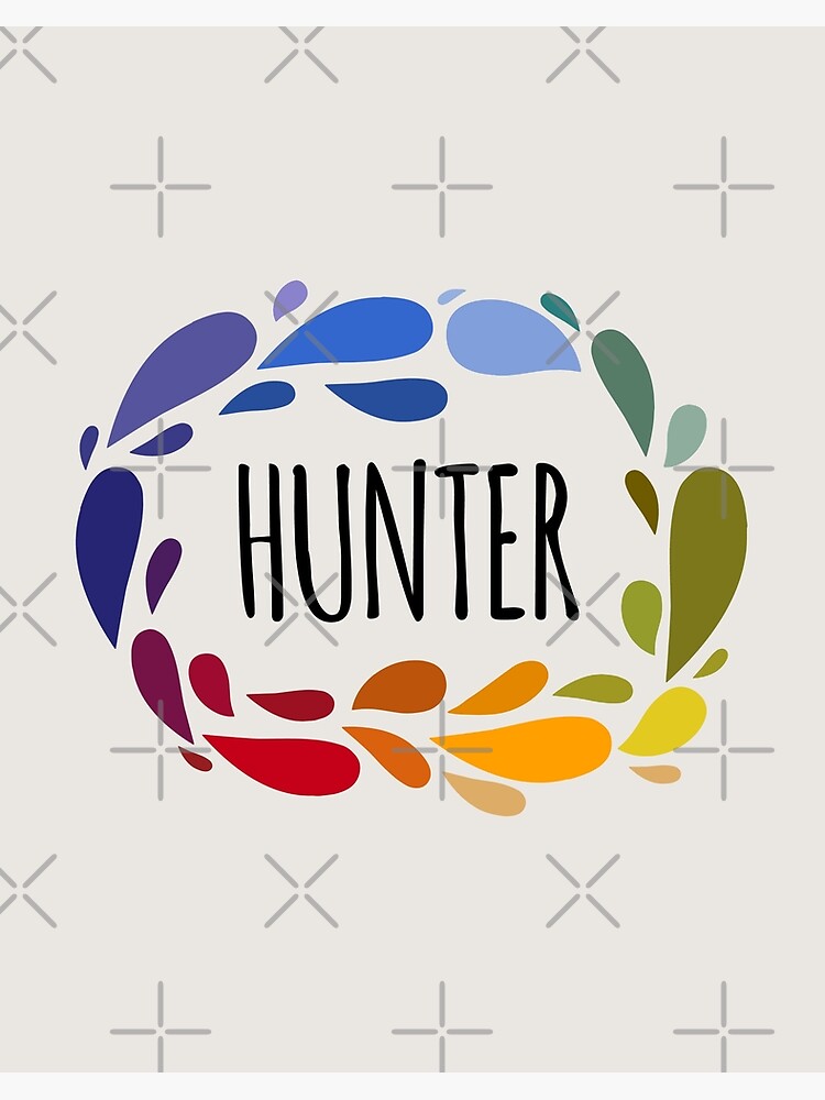 Nom du chasseur Cadeau color mignon nomm Hunter Impression rigide