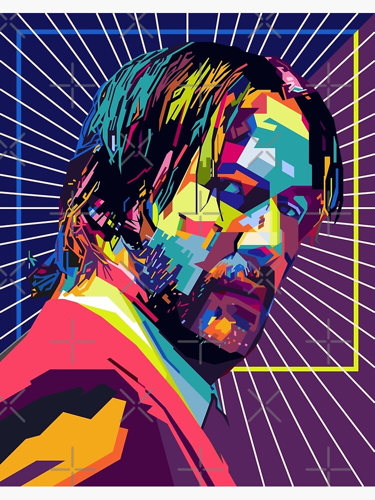 Keanu 1 Pop Art Wpap Poster For Sale By Swartwork Redbubble