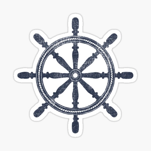 Nautical Wheel Sticker
