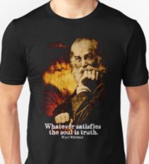 Walt Whitman American Poet Slim Fit T-Shirt