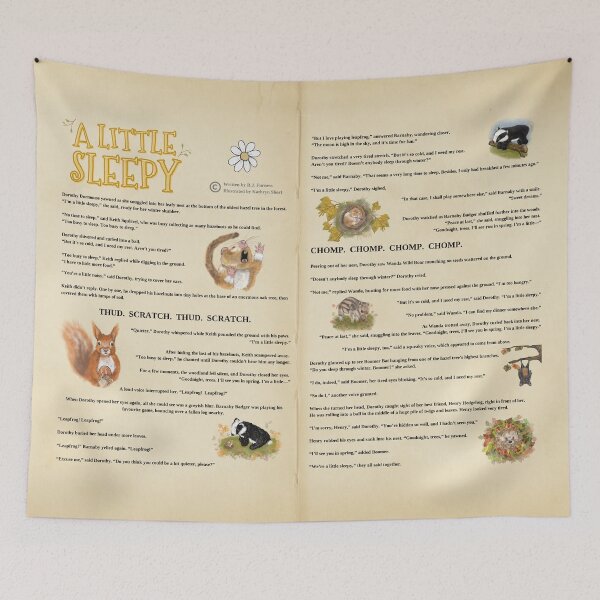 Item preview, 'A Little Sleepy' Story Blanket designed and sold by R.J. Furness.