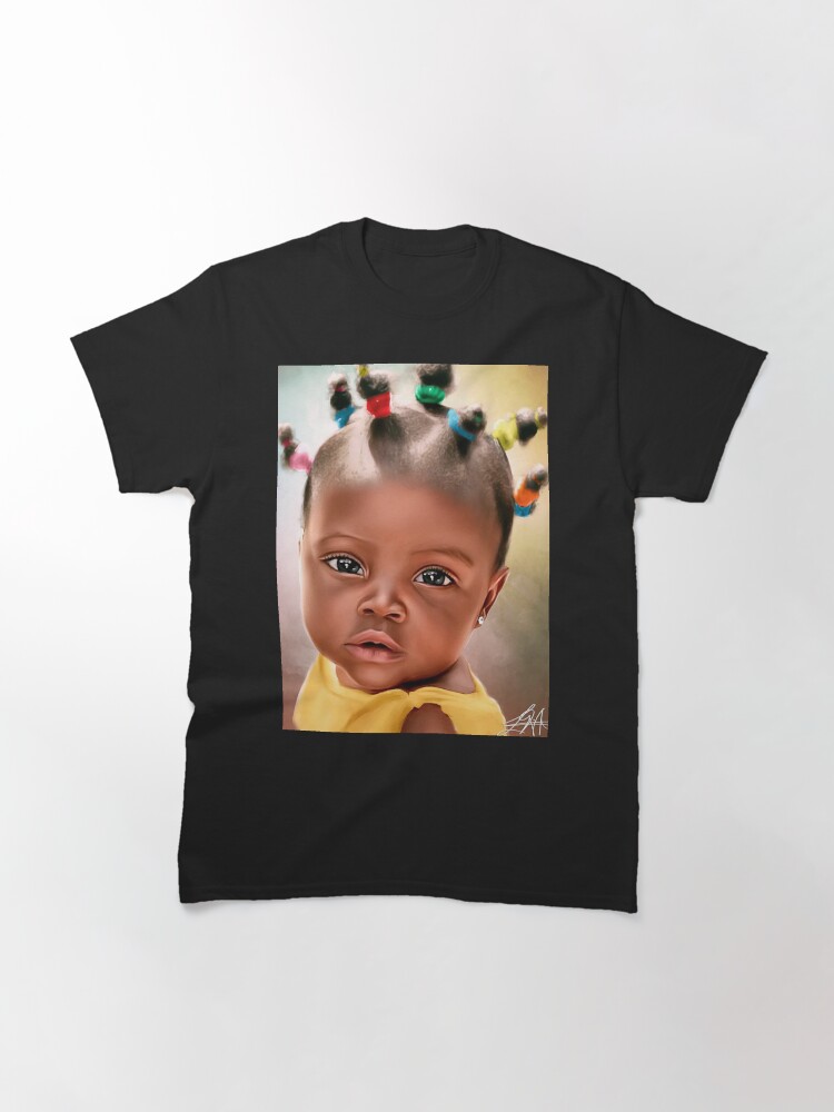 Thumbnail 2 of 7, Classic T-Shirt, Beautiful Black Baby #4 designed and sold by wayneflint.