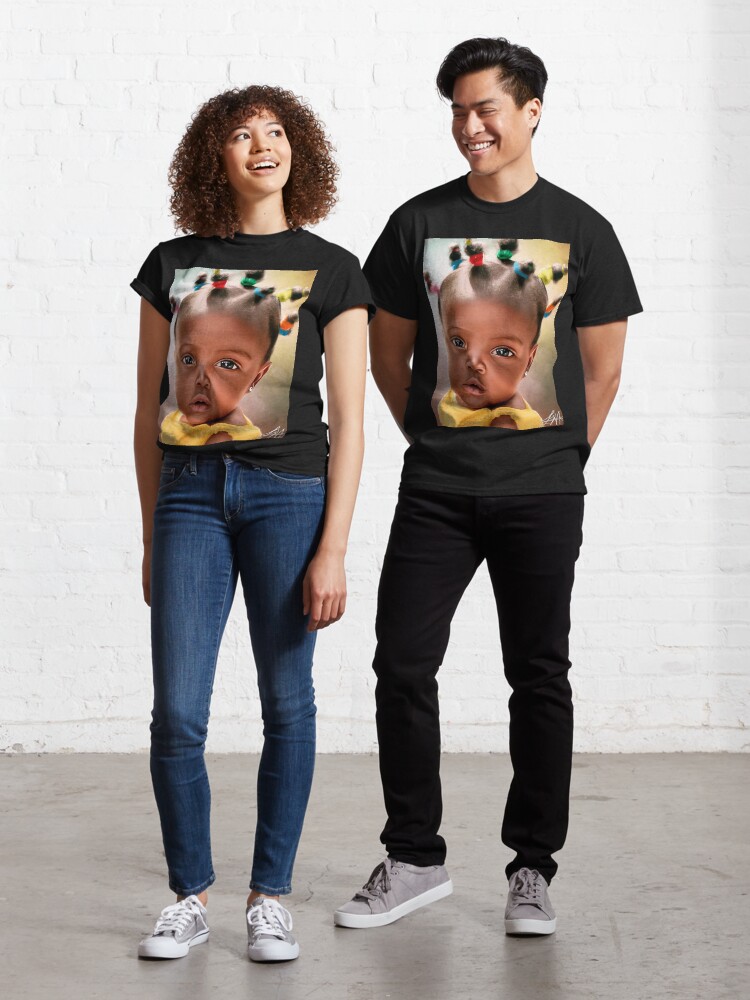 Thumbnail 1 of 7, Classic T-Shirt, Beautiful Black Baby #4 designed and sold by wayneflint.
