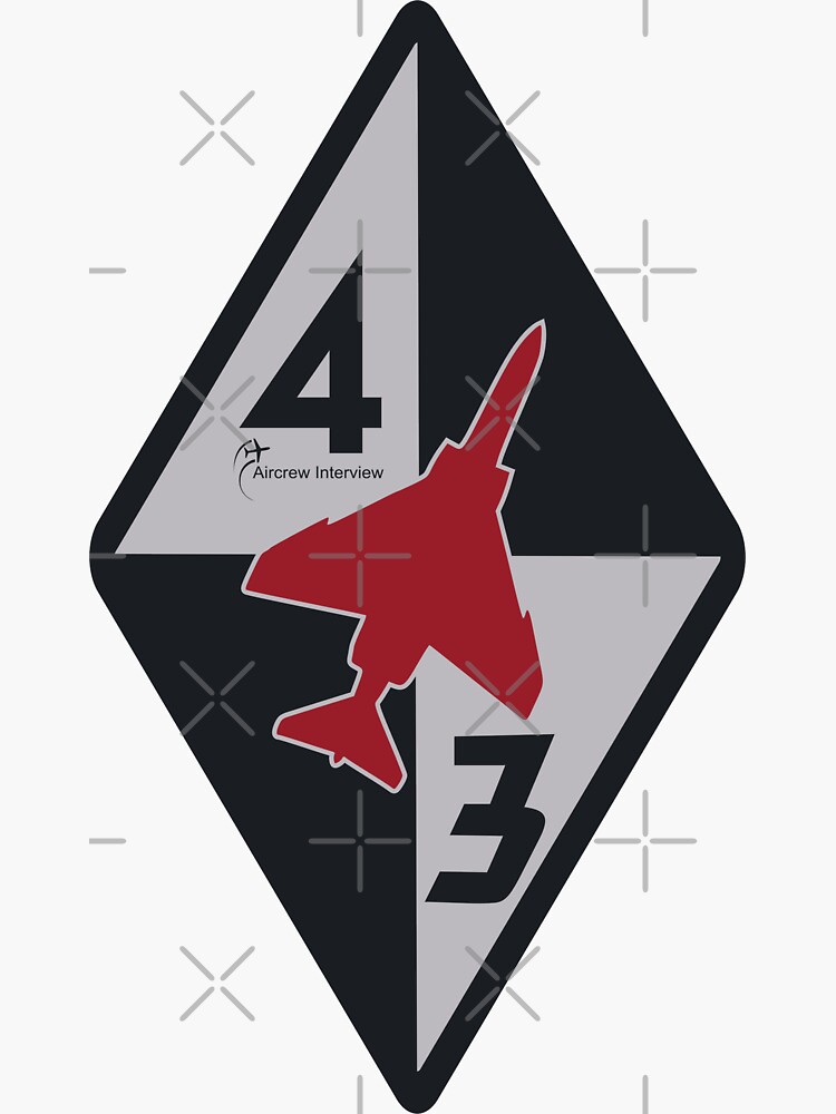 Raf No 43 Squadron F 4 Phantom Ii Sticker By Acinterview Redbubble